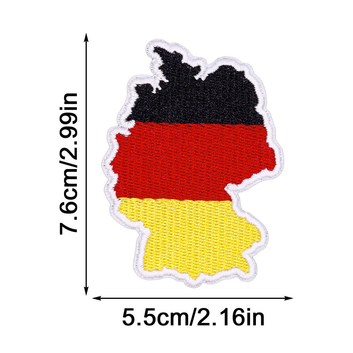Wholesale Flower cloth patch no-sew German epaulette patch